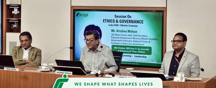 RITES holds special session on ‘Ethics & e-Governance’